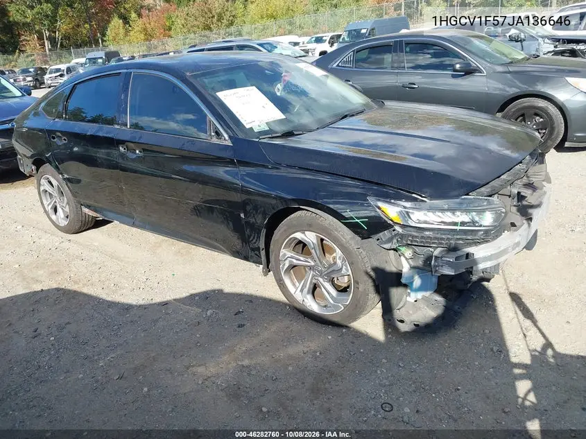 HONDA ACCORD 2018, VIN 1HGCV1F57JA136646