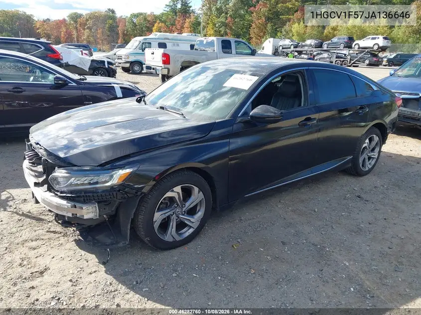 2018 HONDA ACCORD VIN 1HGCV1F57JA136646 — фото 2