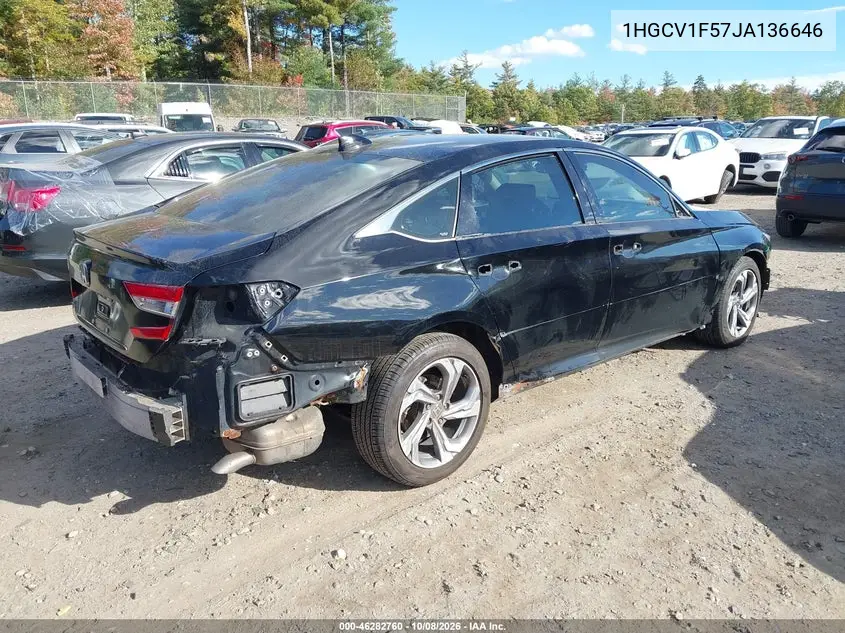 2018 HONDA ACCORD VIN 1HGCV1F57JA136646 — фото 4
