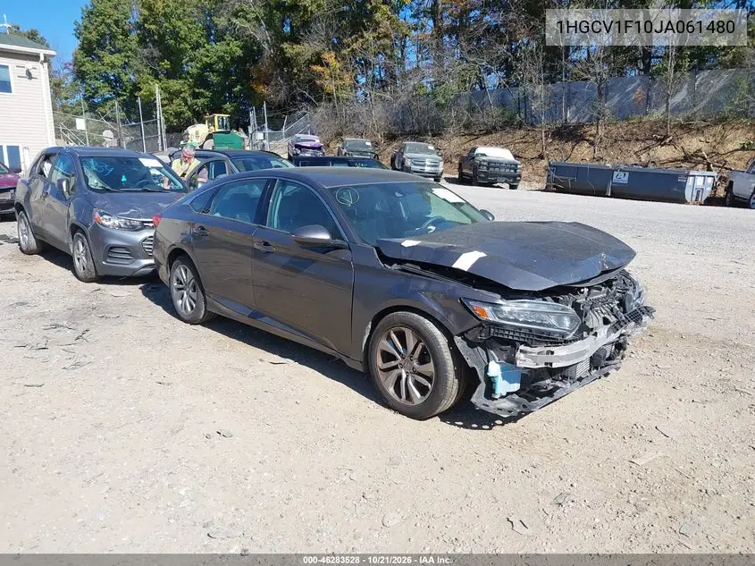 HONDA ACCORD 2018, VIN 1HGCV1F10JA061480