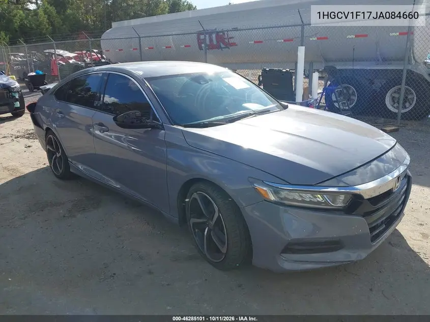 HONDA ACCORD 2018, VIN 1HGCV1F17JA084660