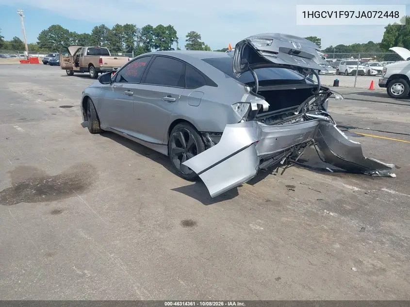 2018 HONDA ACCORD VIN 1HGCV1F97JA072448 — фото 3