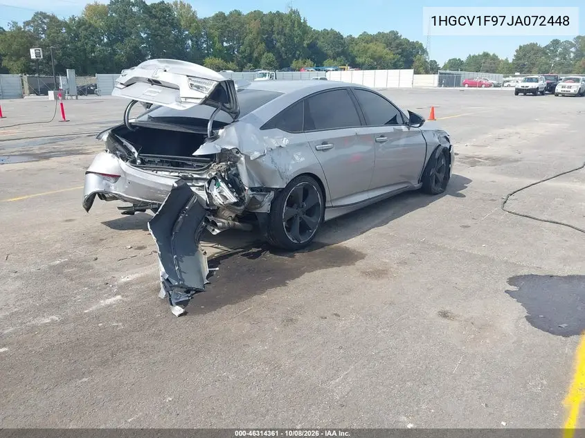 2018 HONDA ACCORD VIN 1HGCV1F97JA072448 — фото 4