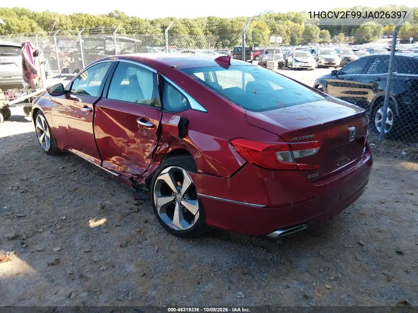 2018 HONDA ACCORD VIN 1HGCV2F99JA026397 — фото 3