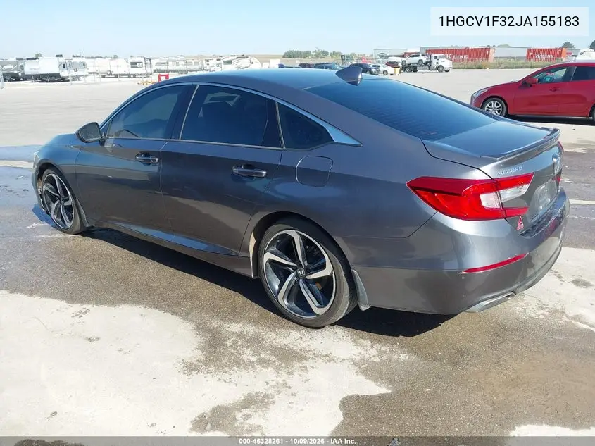2018 HONDA ACCORD VIN 1HGCV1F32JA155183 — фото 3