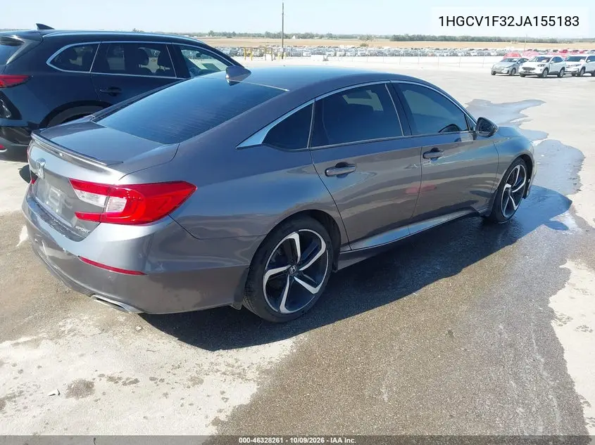2018 HONDA ACCORD VIN 1HGCV1F32JA155183 — фото 4