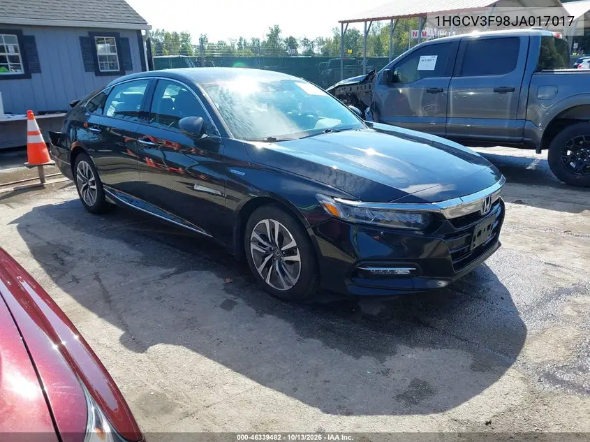 HONDA ACCORD 2018, VIN 1HGCV3F98JA017017