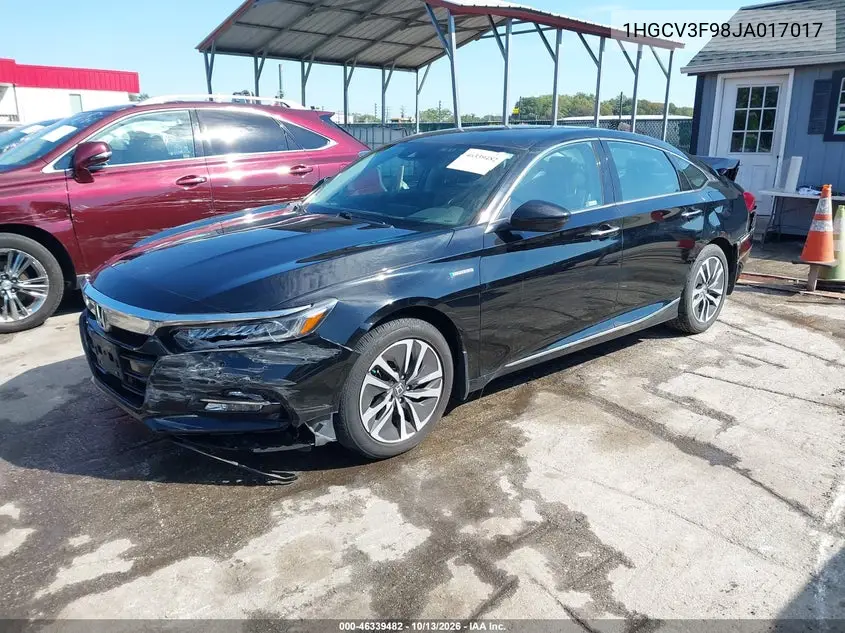 2018 HONDA ACCORD VIN 1HGCV3F98JA017017 — фото 2