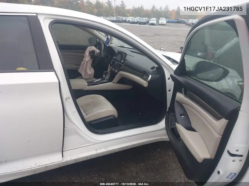 2018 HONDA ACCORD VIN 1HGCV1F17JA231785 — фото 5