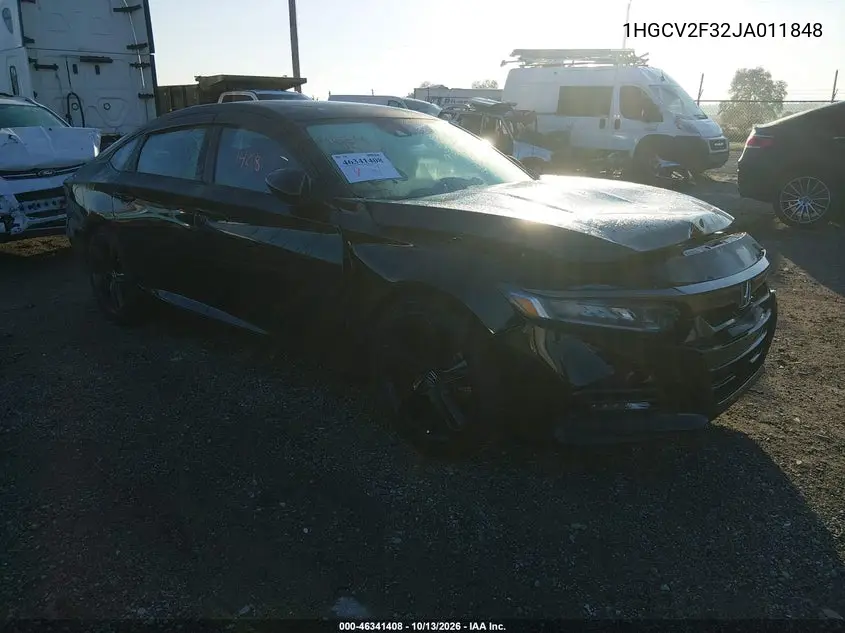 HONDA ACCORD 2018, VIN 1HGCV2F32JA011848