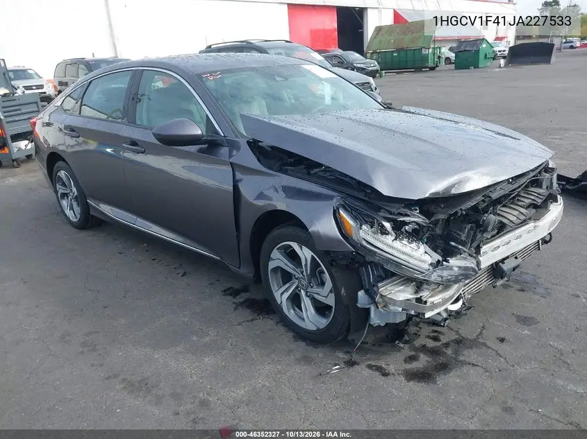 HONDA ACCORD 2018, VIN 1HGCV1F41JA227533