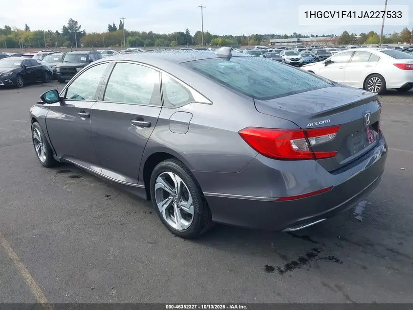 2018 HONDA ACCORD VIN 1HGCV1F41JA227533 — фото 3