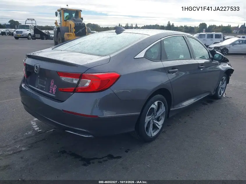 2018 HONDA ACCORD VIN 1HGCV1F41JA227533 — фото 4