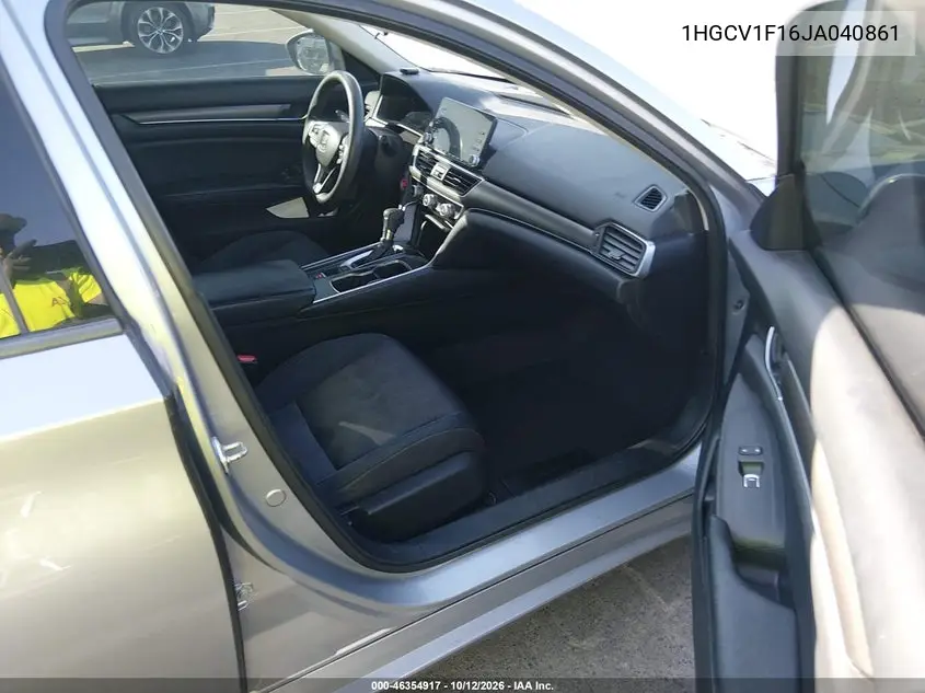 2018 HONDA ACCORD VIN 1HGCV1F16JA040861 — фото 5