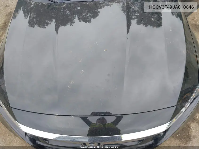 HONDA ACCORD 2018, VIN 1HGCV3F49JA010646