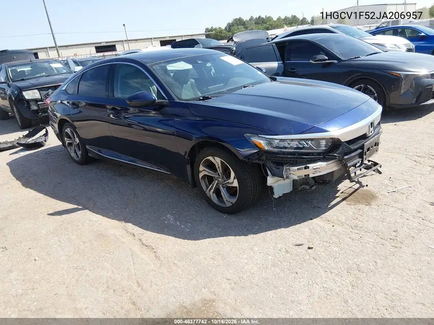HONDA ACCORD 2018, VIN 1HGCV1F52JA206957