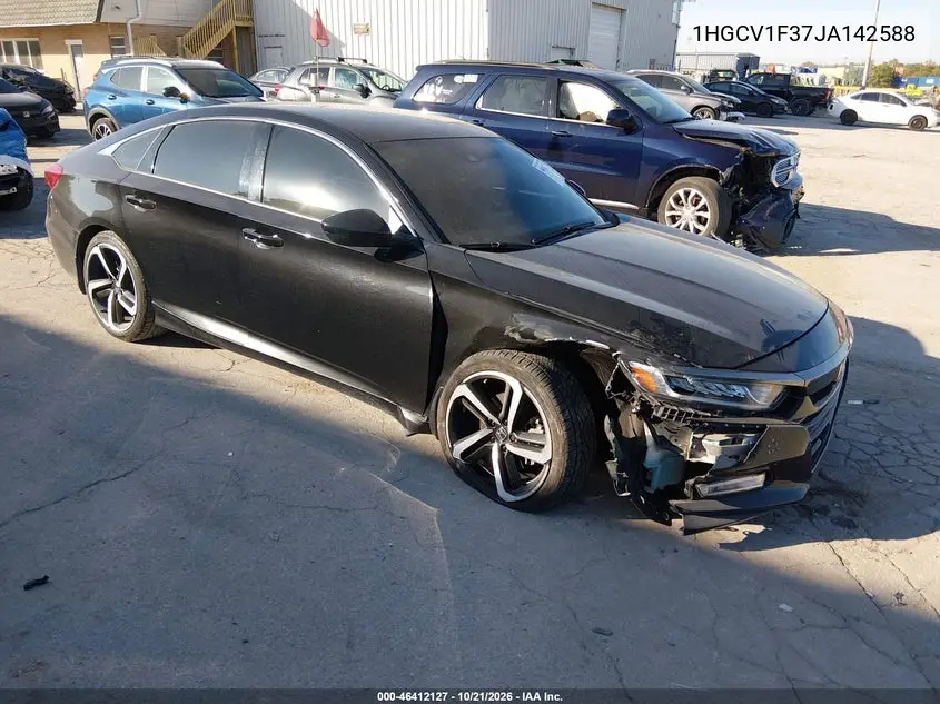 HONDA ACCORD 2018, VIN 1HGCV1F37JA142588