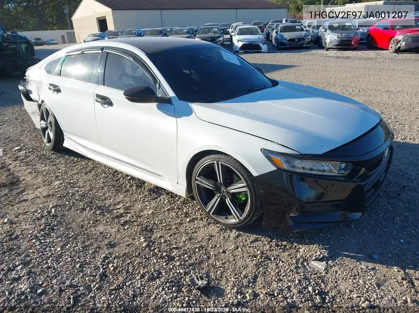 HONDA ACCORD 2018, VIN 1HGCV2F97JA001207