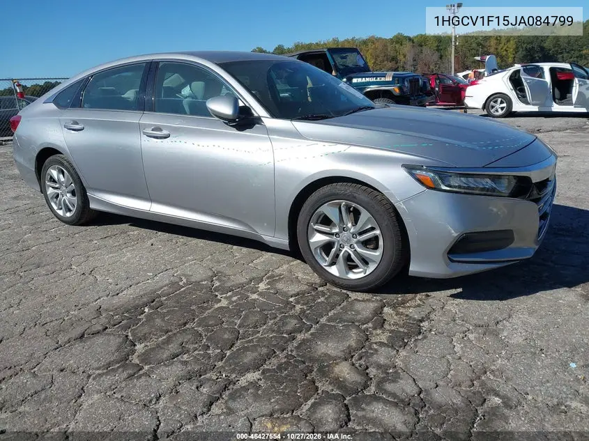HONDA ACCORD 2018, VIN 1HGCV1F15JA084799