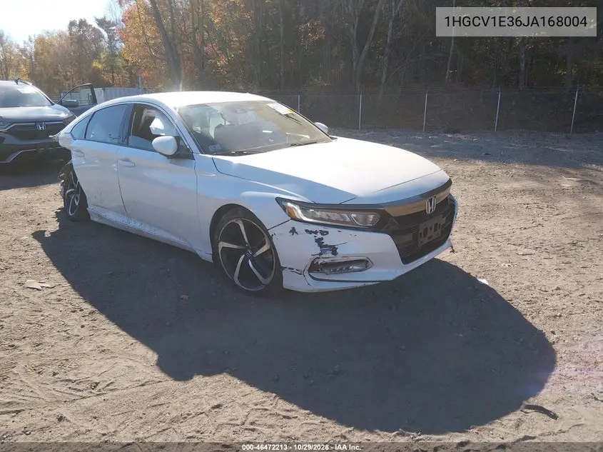 HONDA ACCORD 2018, VIN 1HGCV1E36JA168004