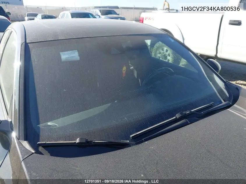 2019 HONDA ACCORD VIN 1HGCV2F34KA800536 — фото 17