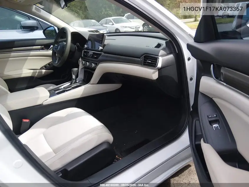 2019 HONDA ACCORD VIN 1HGCV1F17KA073367 — фото 5