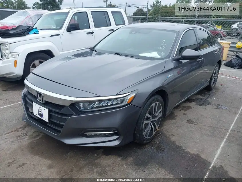 2019 HONDA ACCORD VIN 1HGCV3F44KA011706 — фото 2