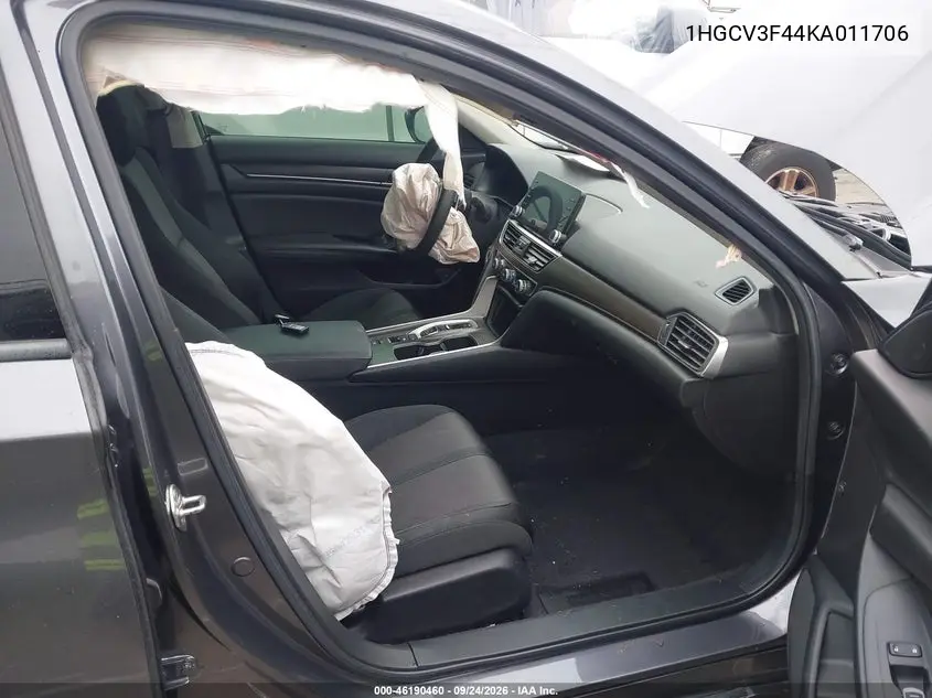 2019 HONDA ACCORD VIN 1HGCV3F44KA011706 — фото 5