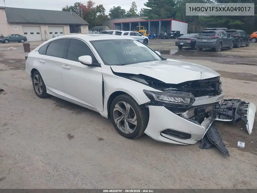 HONDA ACCORD 2019, VIN 1HGCV1F5XKA049017