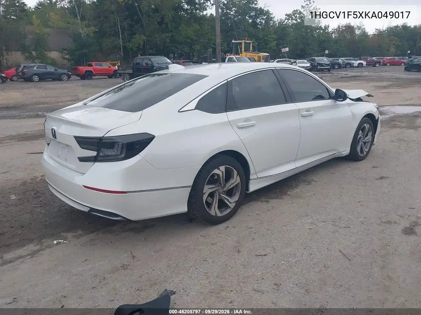 2019 HONDA ACCORD VIN 1HGCV1F5XKA049017 — фото 4