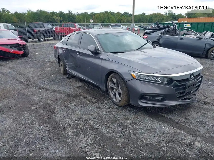 HONDA ACCORD 2019, VIN 1HGCV1F52KA080200