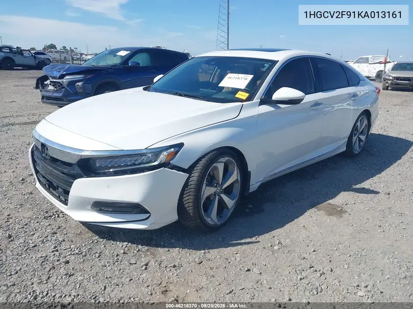 2019 HONDA ACCORD VIN 1HGCV2F91KA013161 — фото 2
