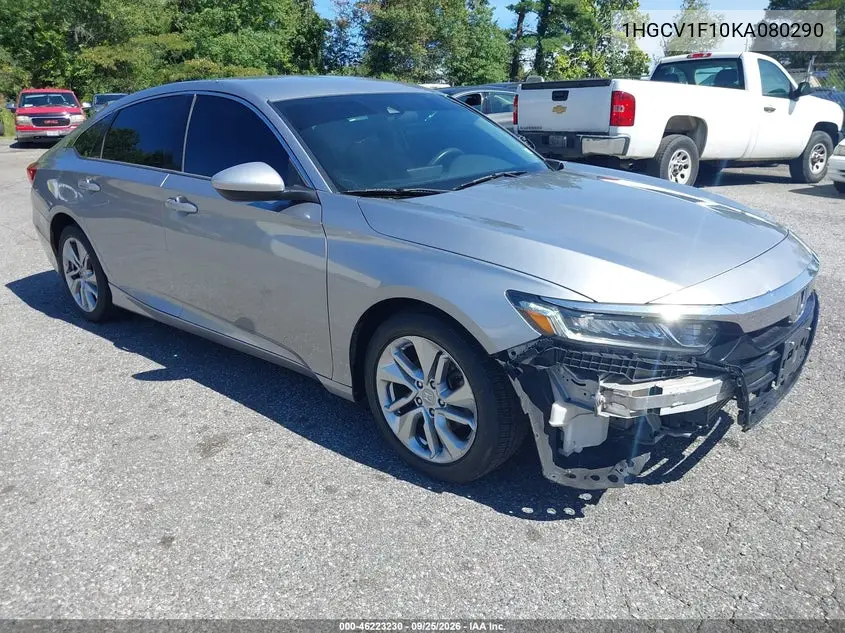 HONDA ACCORD 2019, VIN 1HGCV1F10KA080290