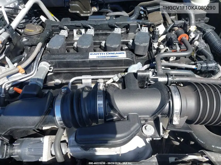 2019 HONDA ACCORD VIN 1HGCV1F10KA080290 — фото 10