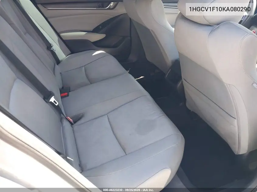 2019 HONDA ACCORD VIN 1HGCV1F10KA080290 — фото 22