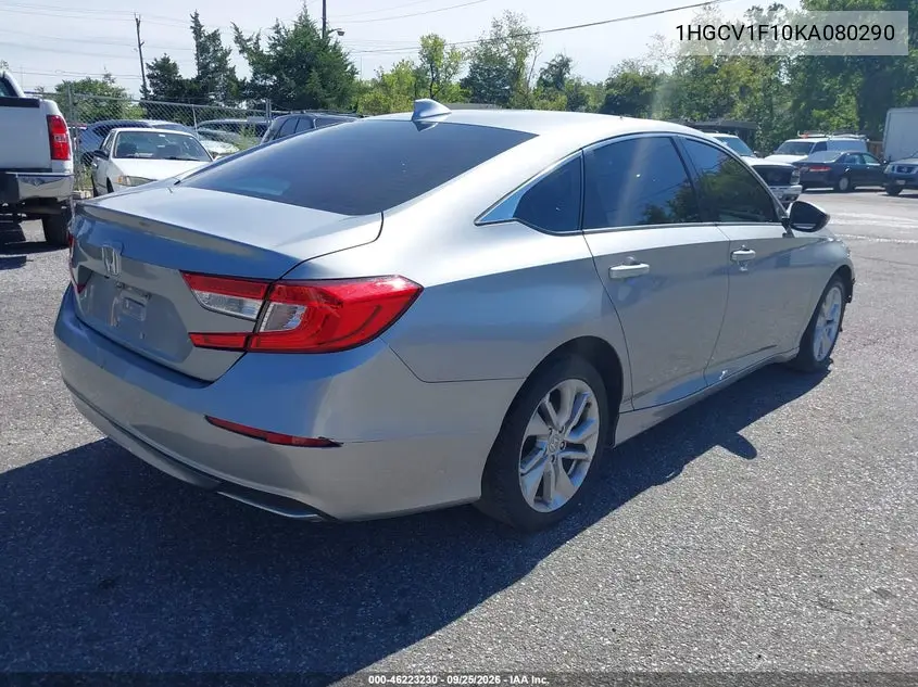 2019 HONDA ACCORD VIN 1HGCV1F10KA080290 — фото 4
