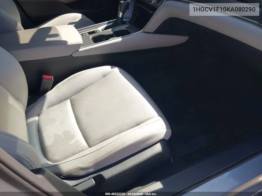 2019 HONDA ACCORD VIN 1HGCV1F10KA080290 — фото 5