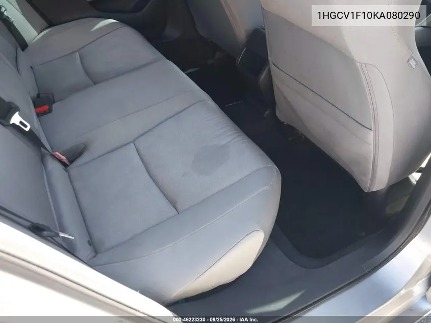 2019 HONDA ACCORD VIN 1HGCV1F10KA080290 — фото 8