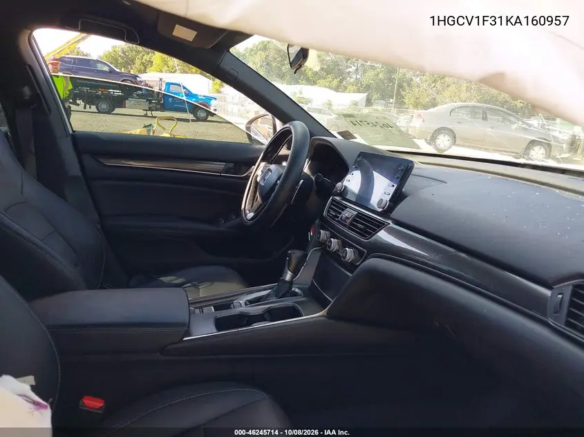 2019 HONDA ACCORD VIN 1HGCV1F31KA160957 — фото 5