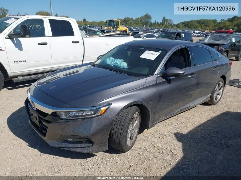 2019 HONDA ACCORD VIN 1HGCV1F57KA120996 — фото 2