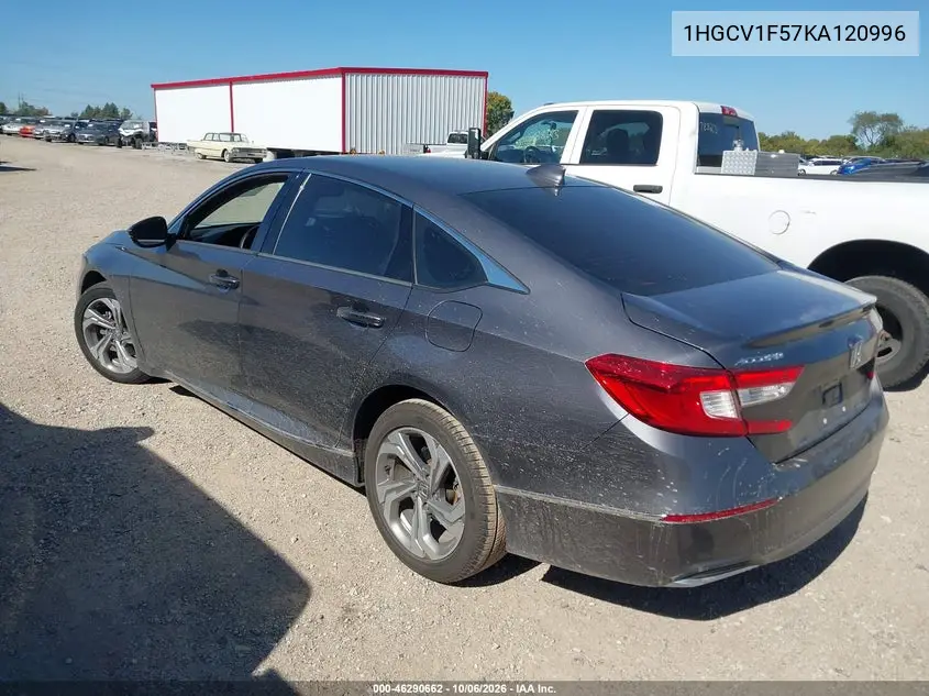 2019 HONDA ACCORD VIN 1HGCV1F57KA120996 — фото 3