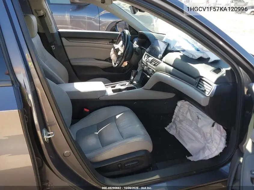2019 HONDA ACCORD VIN 1HGCV1F57KA120996 — фото 5