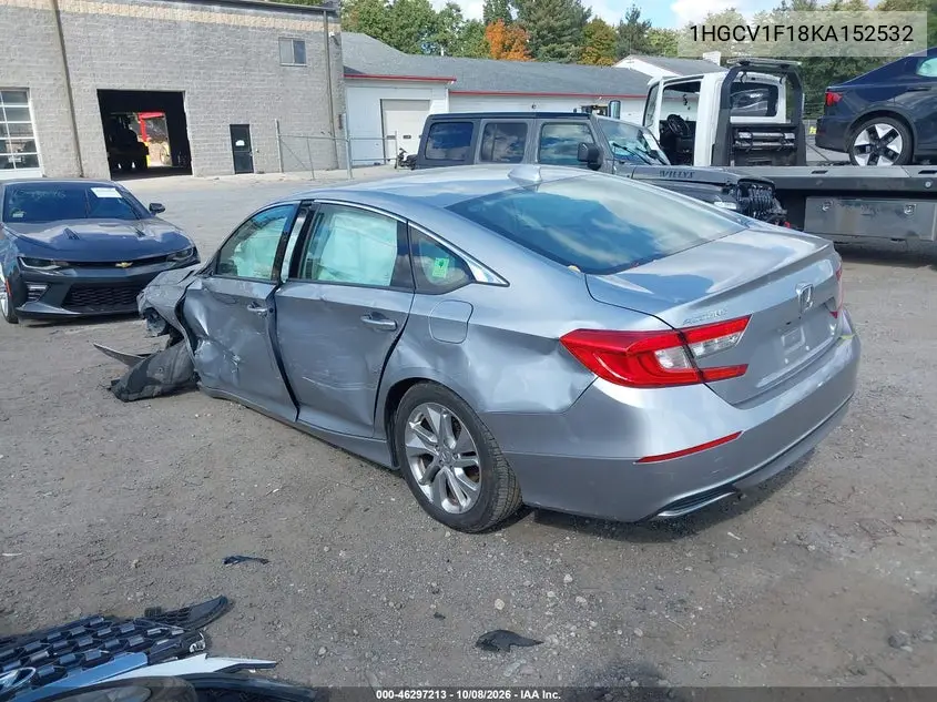 2019 HONDA ACCORD VIN 1HGCV1F18KA152532 — фото 3
