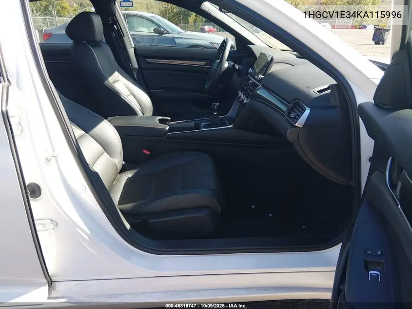 2019 HONDA ACCORD VIN 1HGCV1E34KA115996 — фото 5