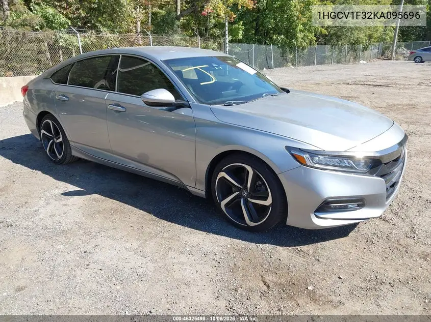 HONDA ACCORD 2019, VIN 1HGCV1F32KA095696