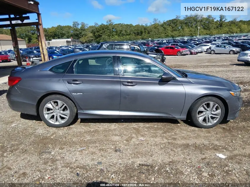 2019 HONDA ACCORD VIN 1HGCV1F19KA167122 — фото 12