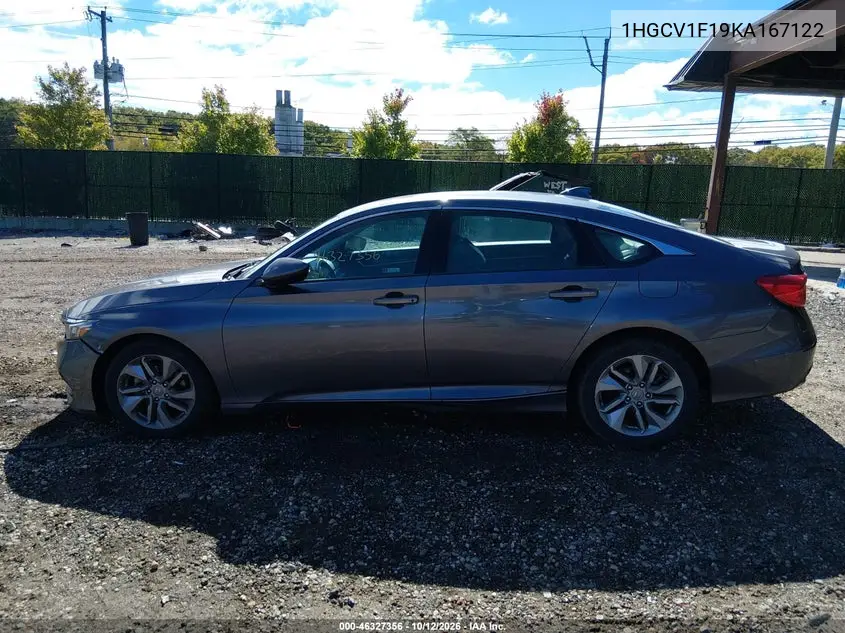 2019 HONDA ACCORD VIN 1HGCV1F19KA167122 — фото 13