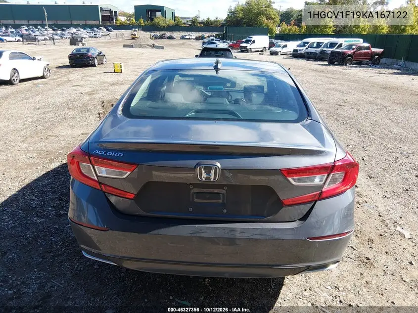 2019 HONDA ACCORD VIN 1HGCV1F19KA167122 — фото 15