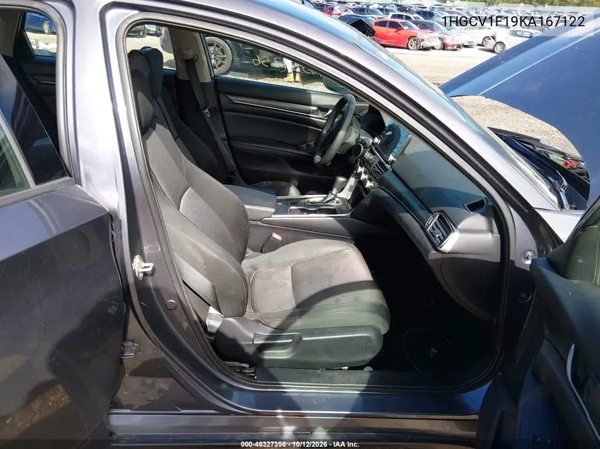 2019 HONDA ACCORD VIN 1HGCV1F19KA167122 — фото 5