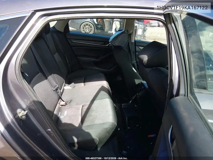 2019 HONDA ACCORD VIN 1HGCV1F19KA167122 — фото 8